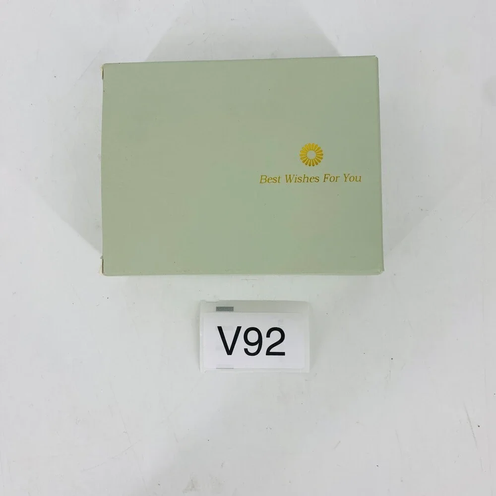 New Best Wishes For You Green Leather Wallet 4 Leaf Clover Lucky Gift With Box